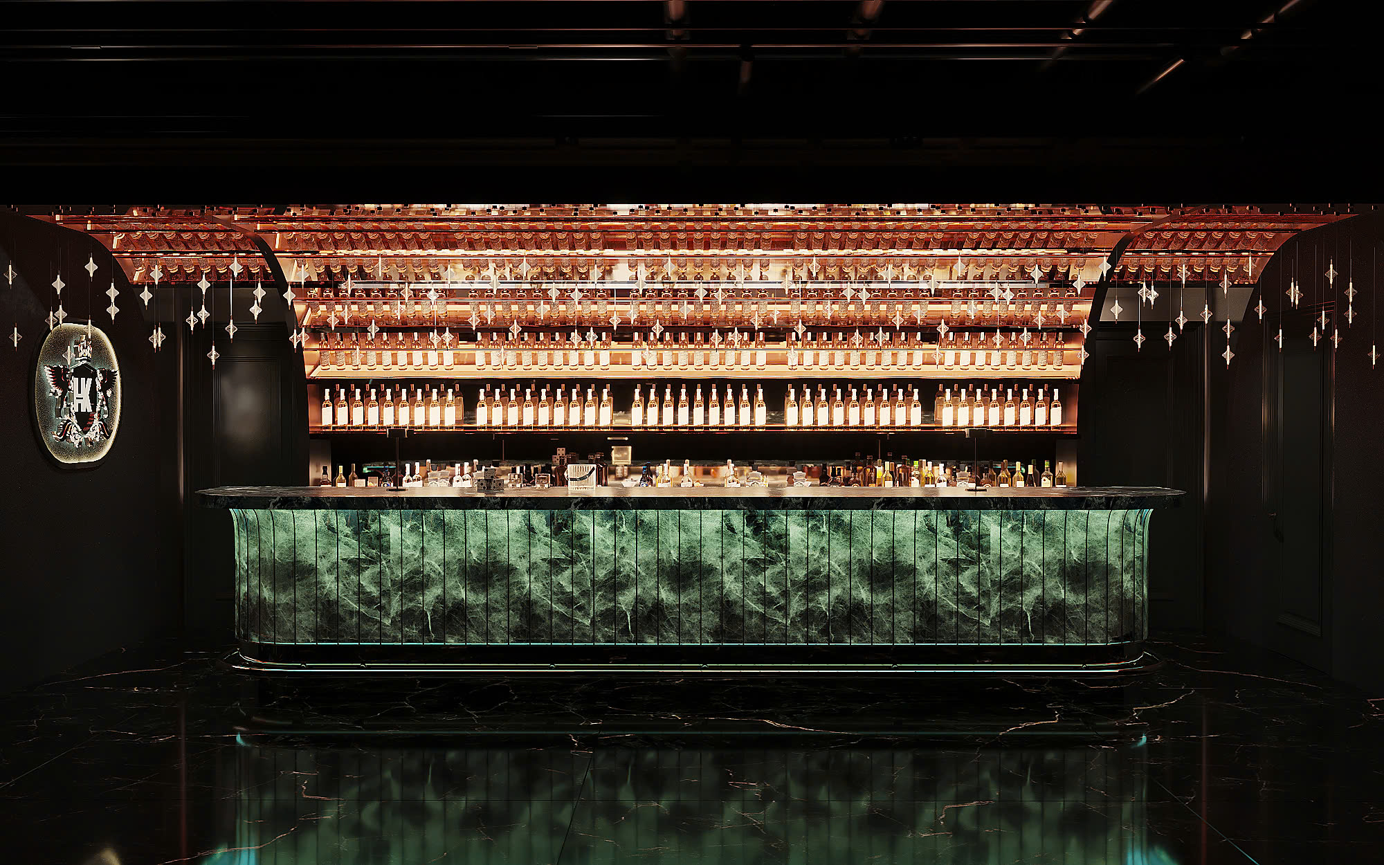 Quầy bar HK Beer Chợ Mơ